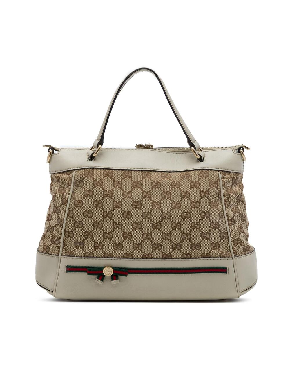 Gucci Gg Canvas Web Mayfair Satchel #362437G50B